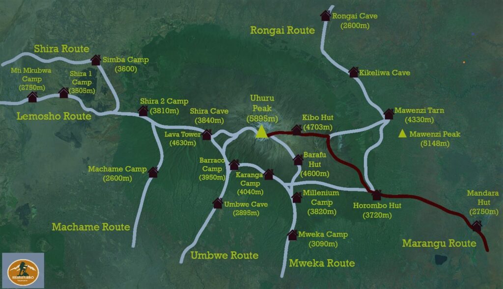 Mount Kilimanjaro Trekking Routes